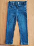 Jeansy tregginsy legginsy getry spodnie spodenki granatowe F&F r. 92