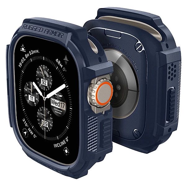 Etui Spigen Rugged Armor na Apple Watch Ultra 1 / 2 (49 mm) - granatow