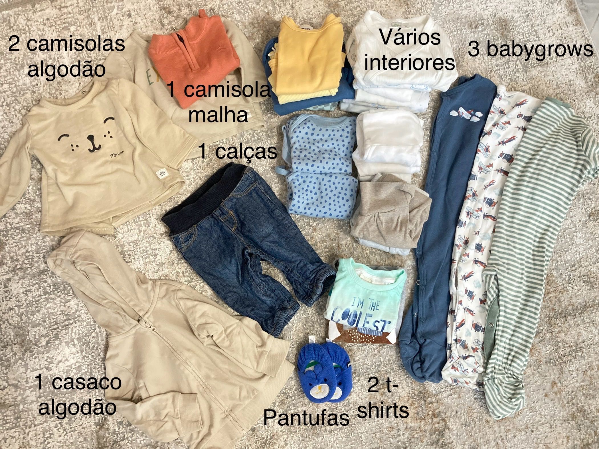 Roupa de bebé dos 6 aos 9 meses 30€ * Várias marcas * Oportunidade *