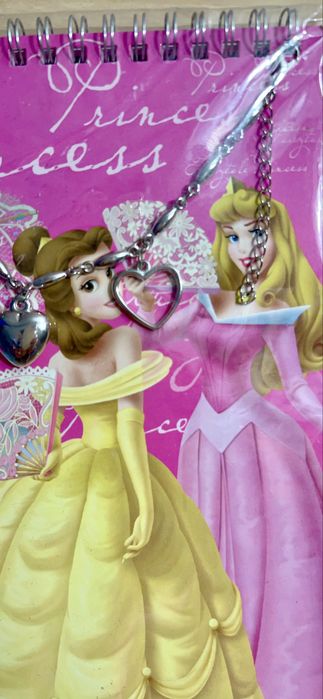 Bloco de notas Princesas Dianey + pulseira exclusiva