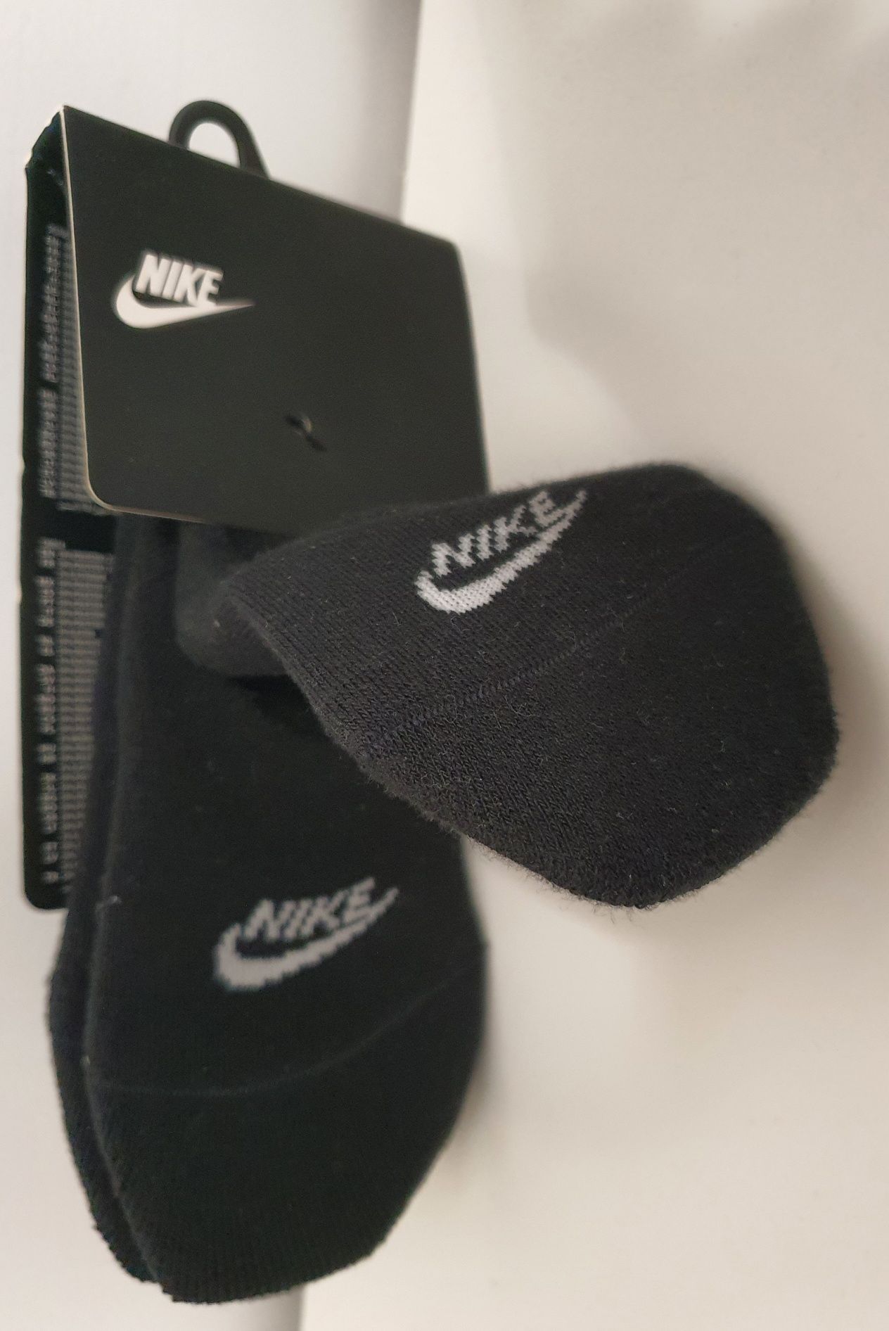 Nike damskie skarpetki stopki czarne nowe r. 35-38