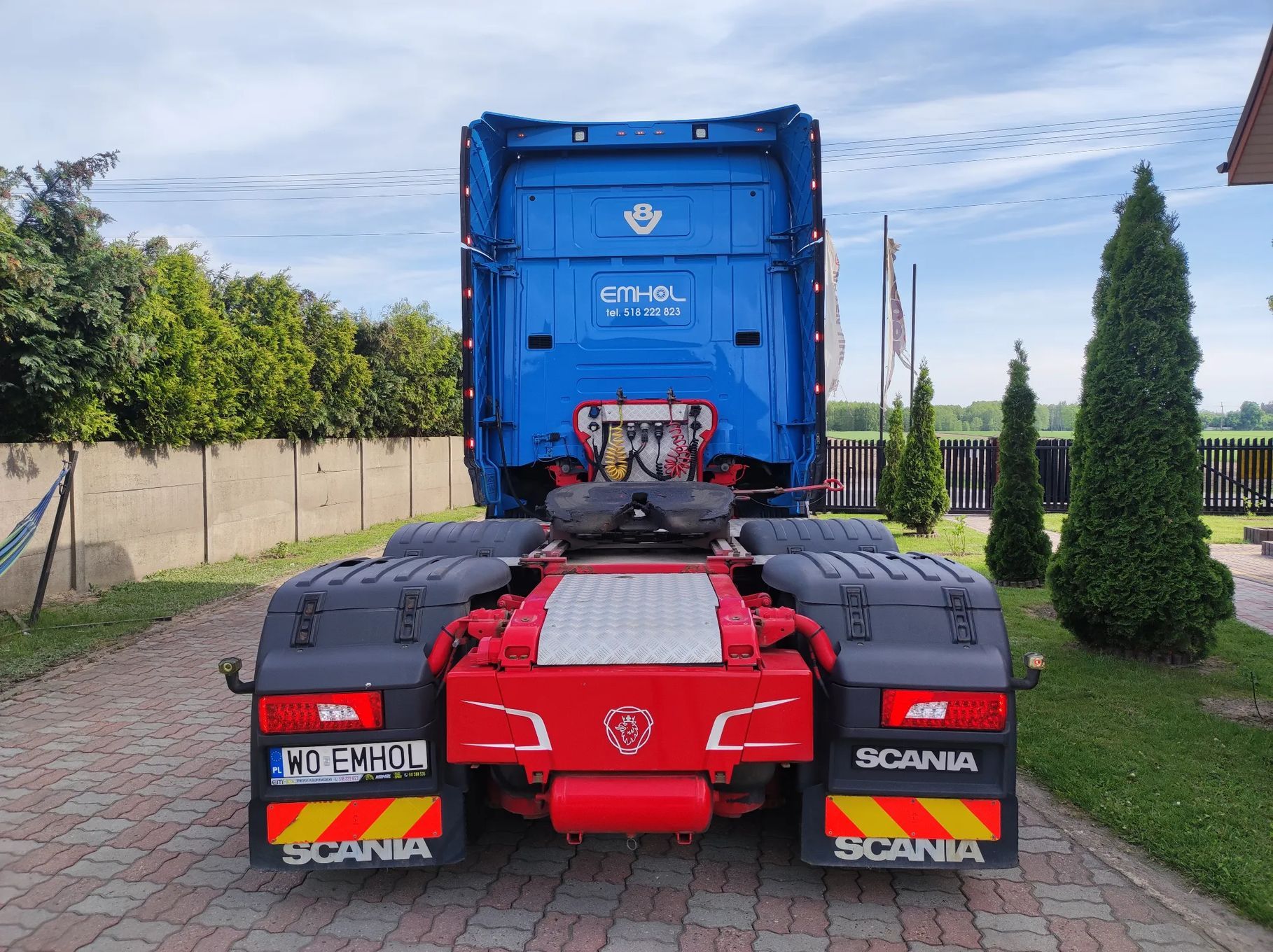 Scania V8 R520 6x2 Pusher 70ton R500  3 osiowy