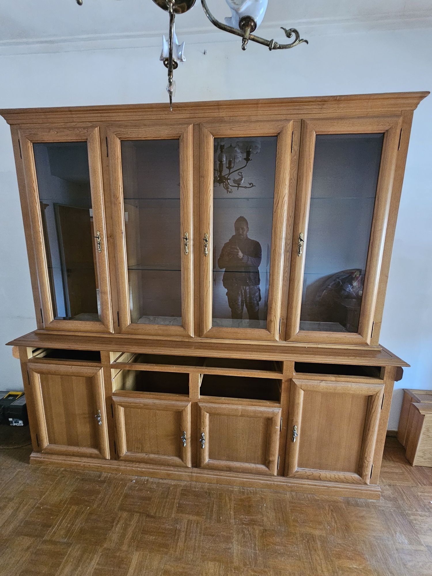 Movel sala de loiça com cristaleira