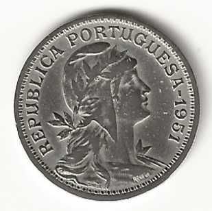 50 Centavos de 1951, Republica Portuguesa