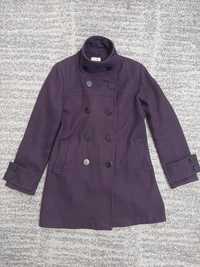 Orsay płaszcz damski fioletowy rozmiar L gruby ciepły jesienny guziki