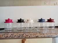 Conjunto de potes para cozinha da tupperware