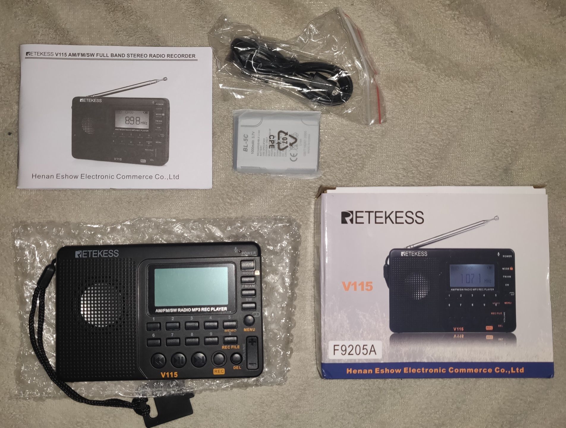 Многофункциональный радиоприемник RETEKESS V115