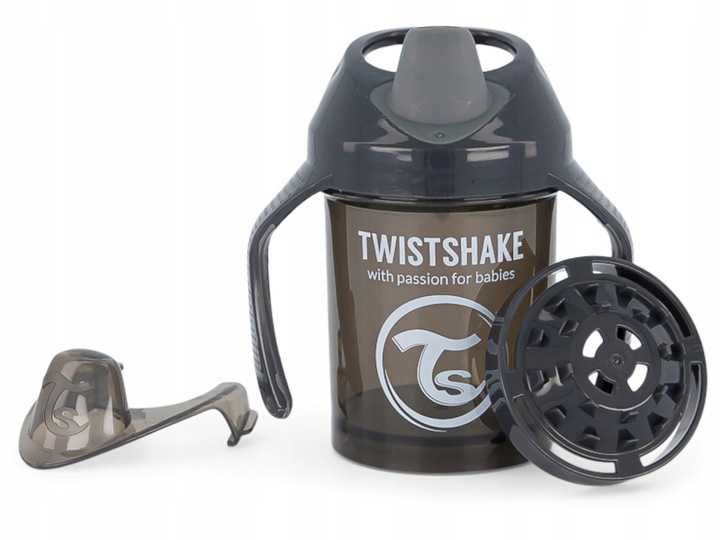 TwistShake Kubek Niekapek Z Mikserem Czarny 230ml *NOWY*