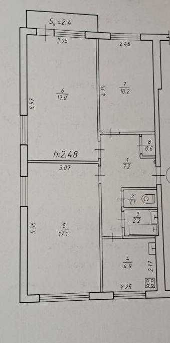 Продаж 3-кімнатної вул. Г.Кондратьєва, біля АТБ ‼️ єВідновлення