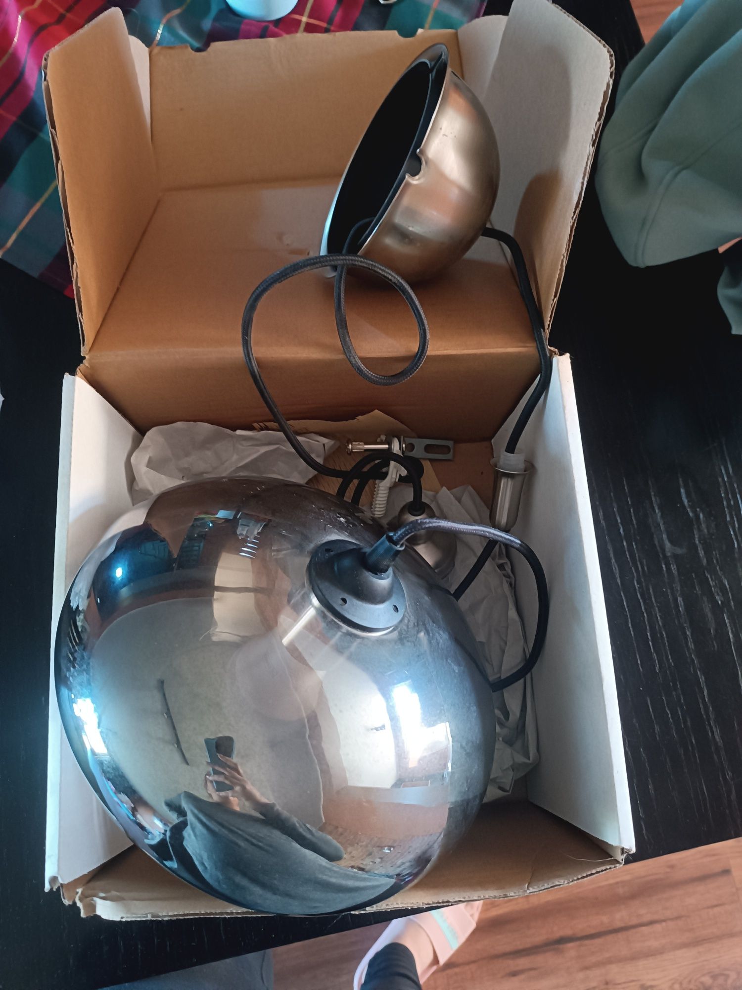 IKEA GRUNDAMNE Klosz lampy wiszącej szkło 26 cm komplet