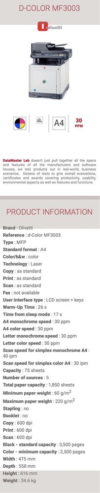 Impressora a Laser Olivetti