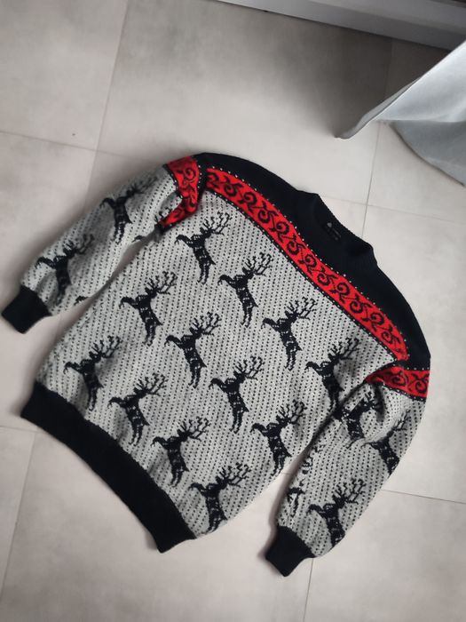 Sweter świąteczny 100% Bawełny Norweskiej