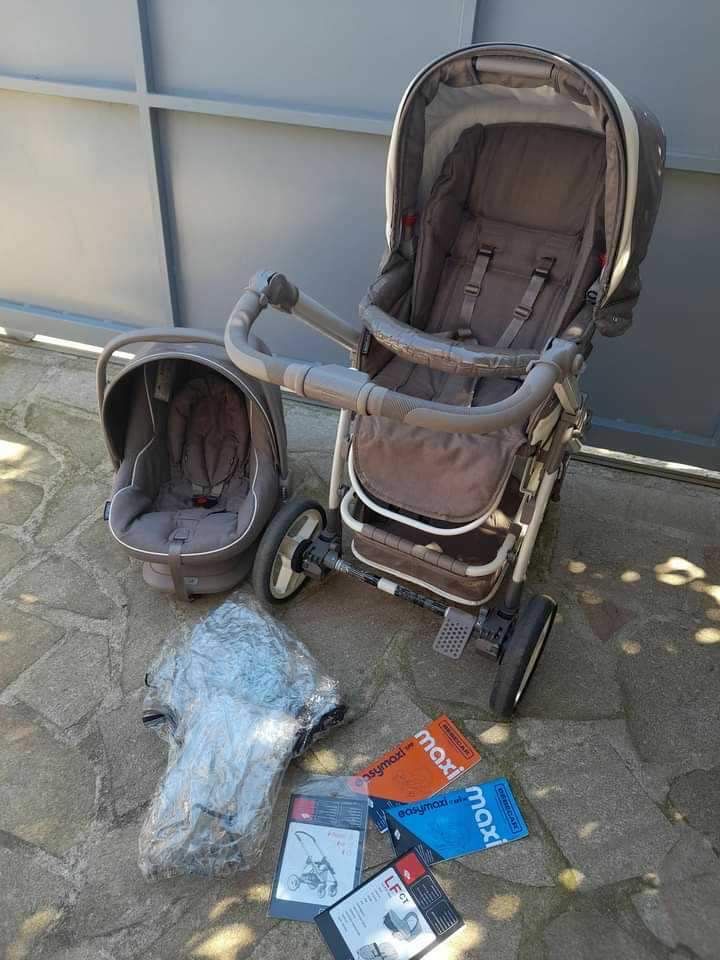 Carrinho de bebé da bebecar + alcofa + acessórios + isofix