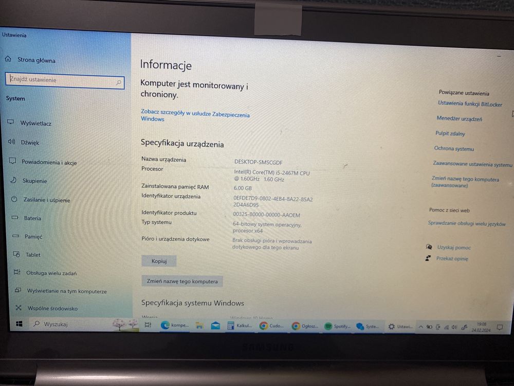 Laptop Samsung 900x