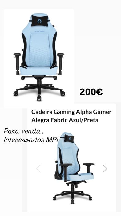 Cadeira Alpha Gamer Alegra Fabric