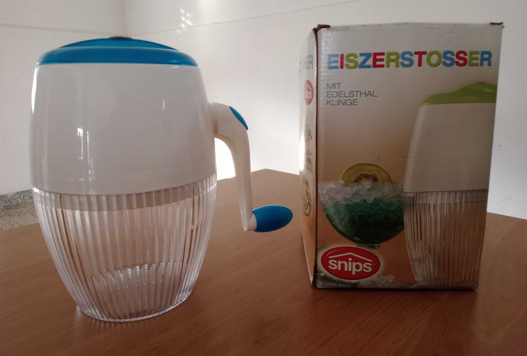 Picadora Gelo manual Triturador Raspador lâminas aço inoxidável