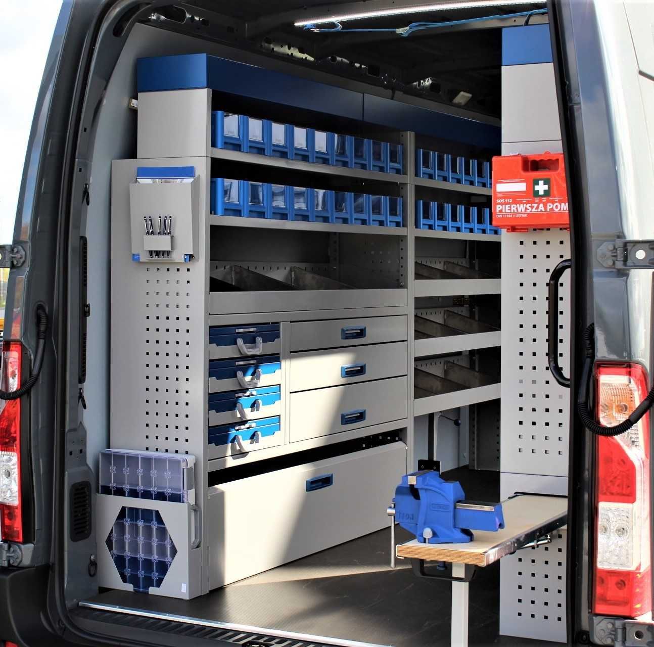 Zabudowa warsztatowa, serwisowa Master, Ducato, Sprinter, Crafter, TGE