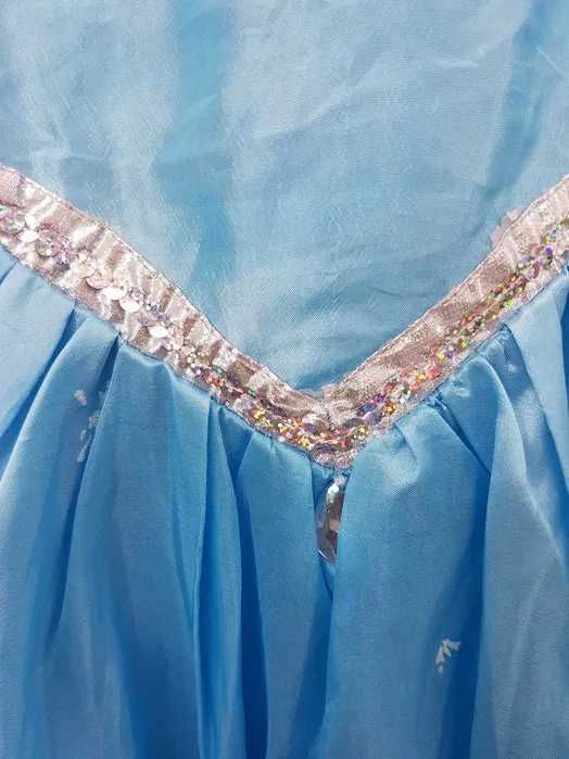 Sukienka przebranie Elsa Kraina Lodu rozmiar 122 - 128 cm. GP001