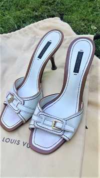 Louis Vuitton buty klapki sandały 39 skóra naturalna oryginalne
