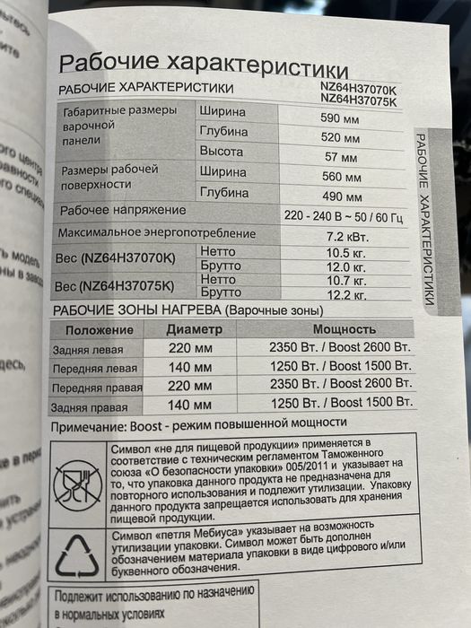 Индукционная варочная панель