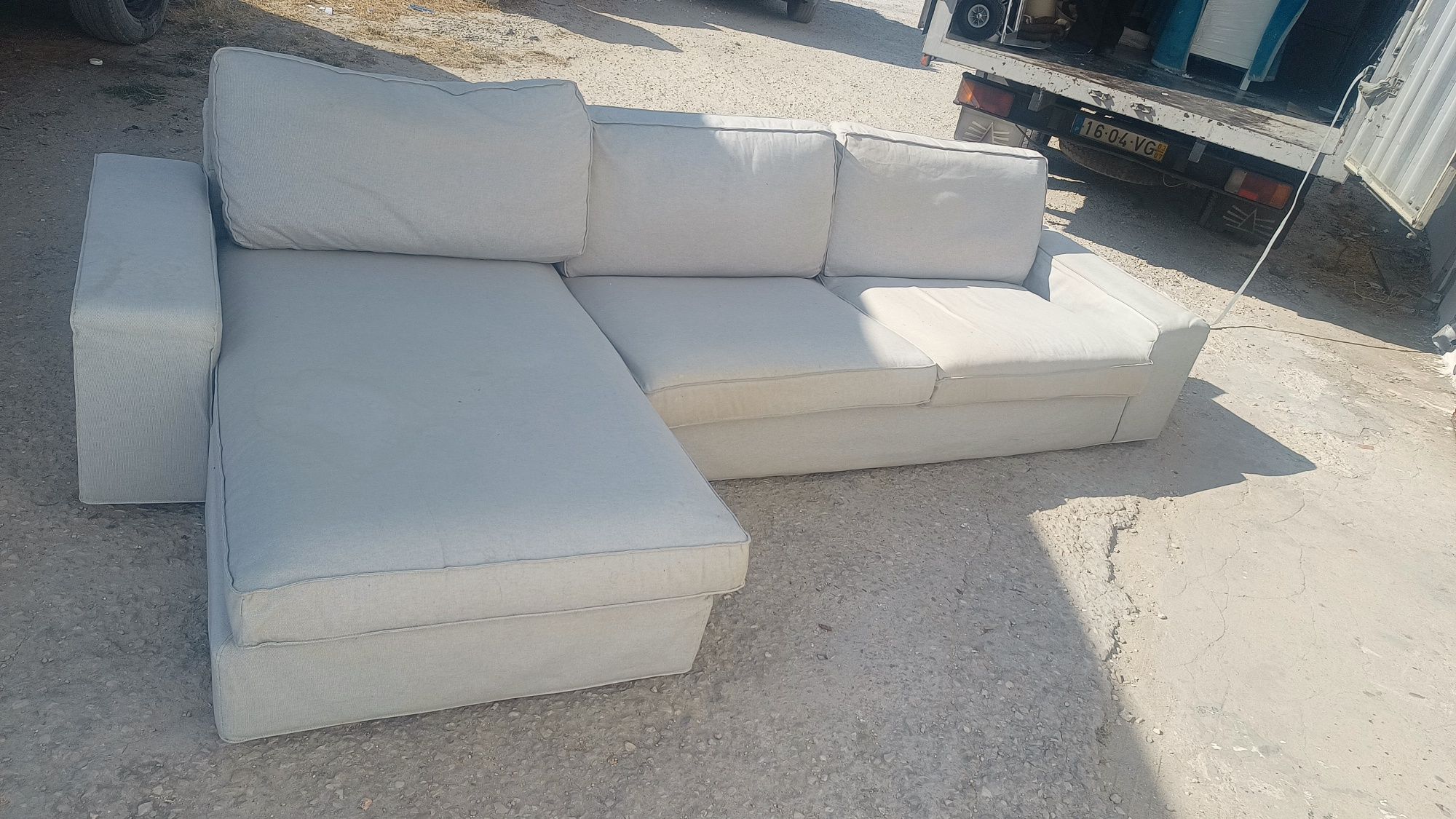 Sofa Ikea de 3 lugares com chaislong