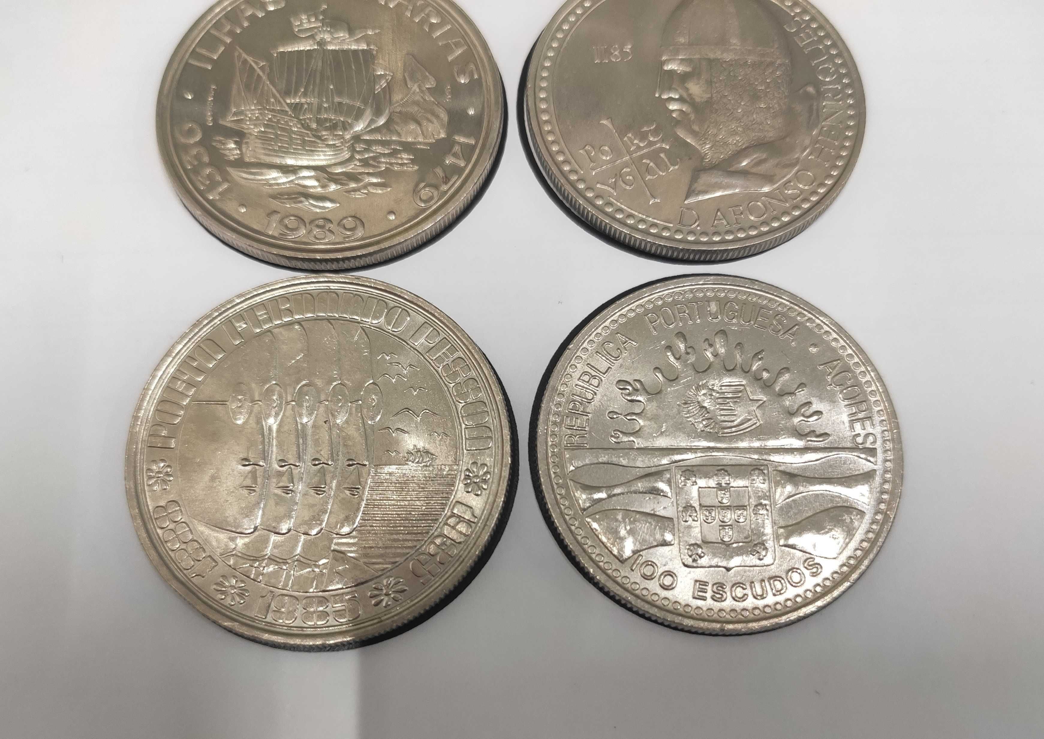 4 moedas de 100 Escudos – Várias