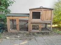 Dom drewniany dla królika, klatka