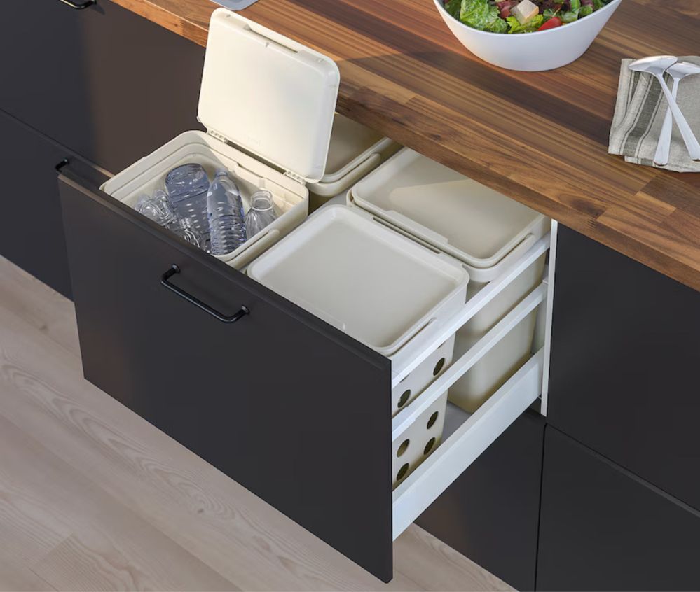 HÅLLBAR IKEA Rama do kosza na segregację śmieci, biały, 60 cm