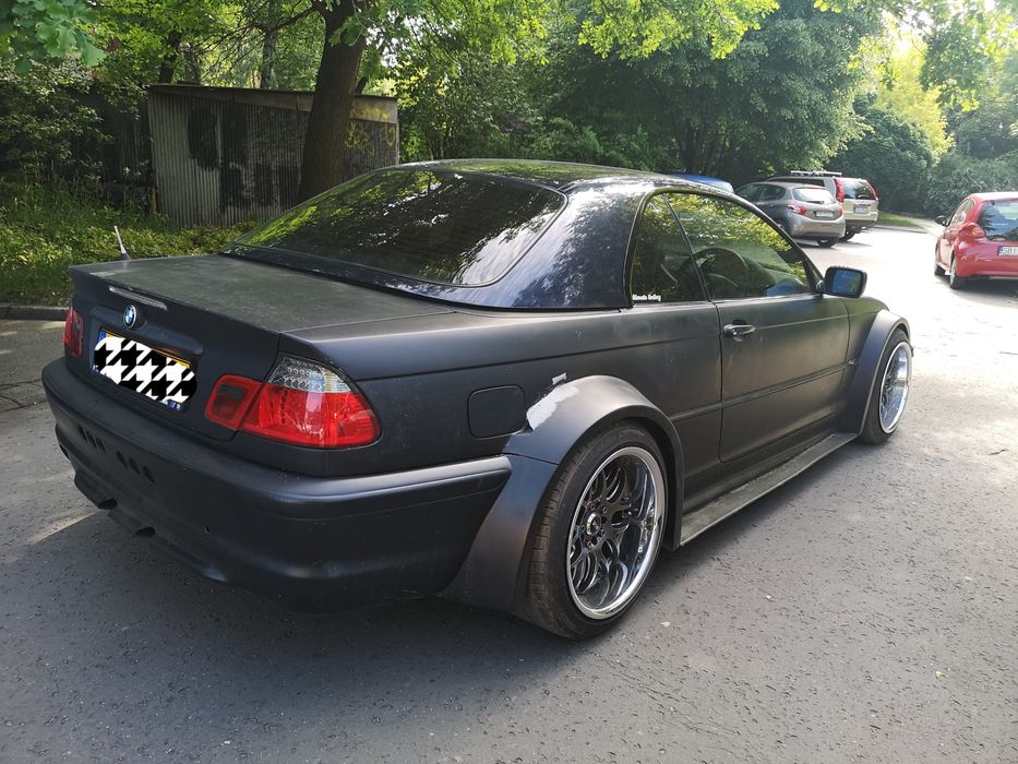 Bmw e46 cabrio buda widebody m3 pandem drift tuning błotniki zderzaki