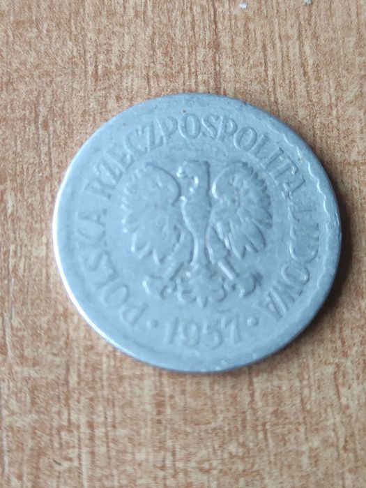 1 złotych 1957 rok bez znaku mennicy