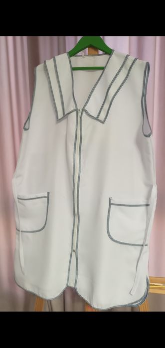 Халат белый, р.56 Габардин