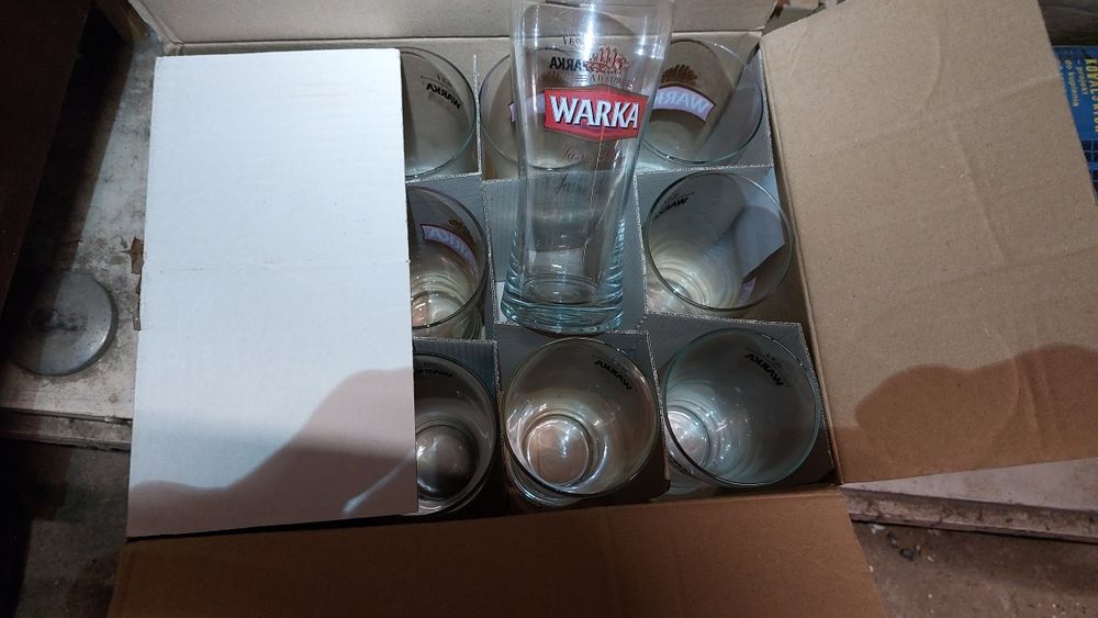 Warka szklanki pokale 36x0,5 24x0,3