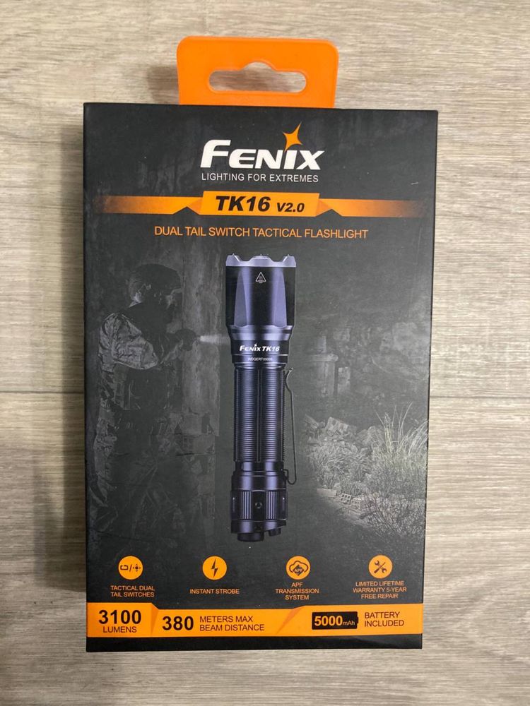 Ліхтар Fenix TK16 V2.0 з акумулятором
