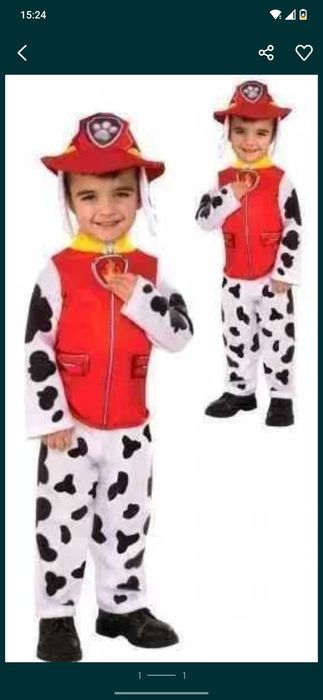 STRÓJ PSI PATROL MARSHALL Straż Przebranie Kostium-Rozm.104-Szybka Wys