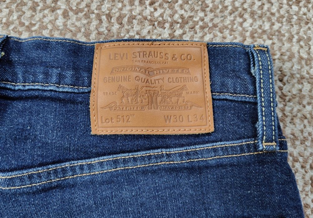 Levi's 512 premium джинси slim tapered fit оригінал W30 L34