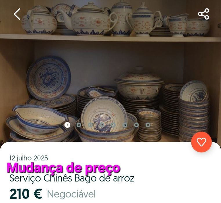 Serviço Chinês Bago de arroz