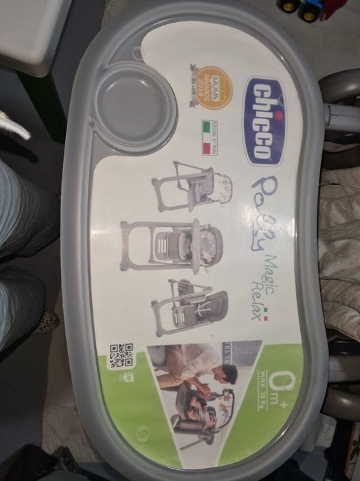 Chicco Cadeira Papa Polly Magic Relax Graphite
