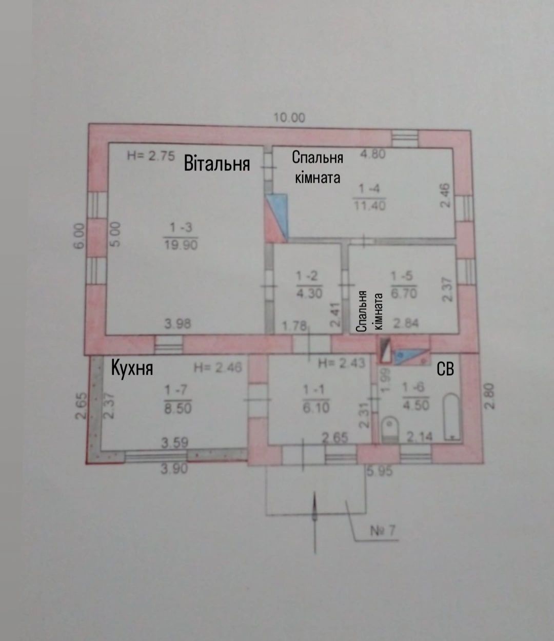 Продаж будинку,район вул.Чернецького..Під ремонт.