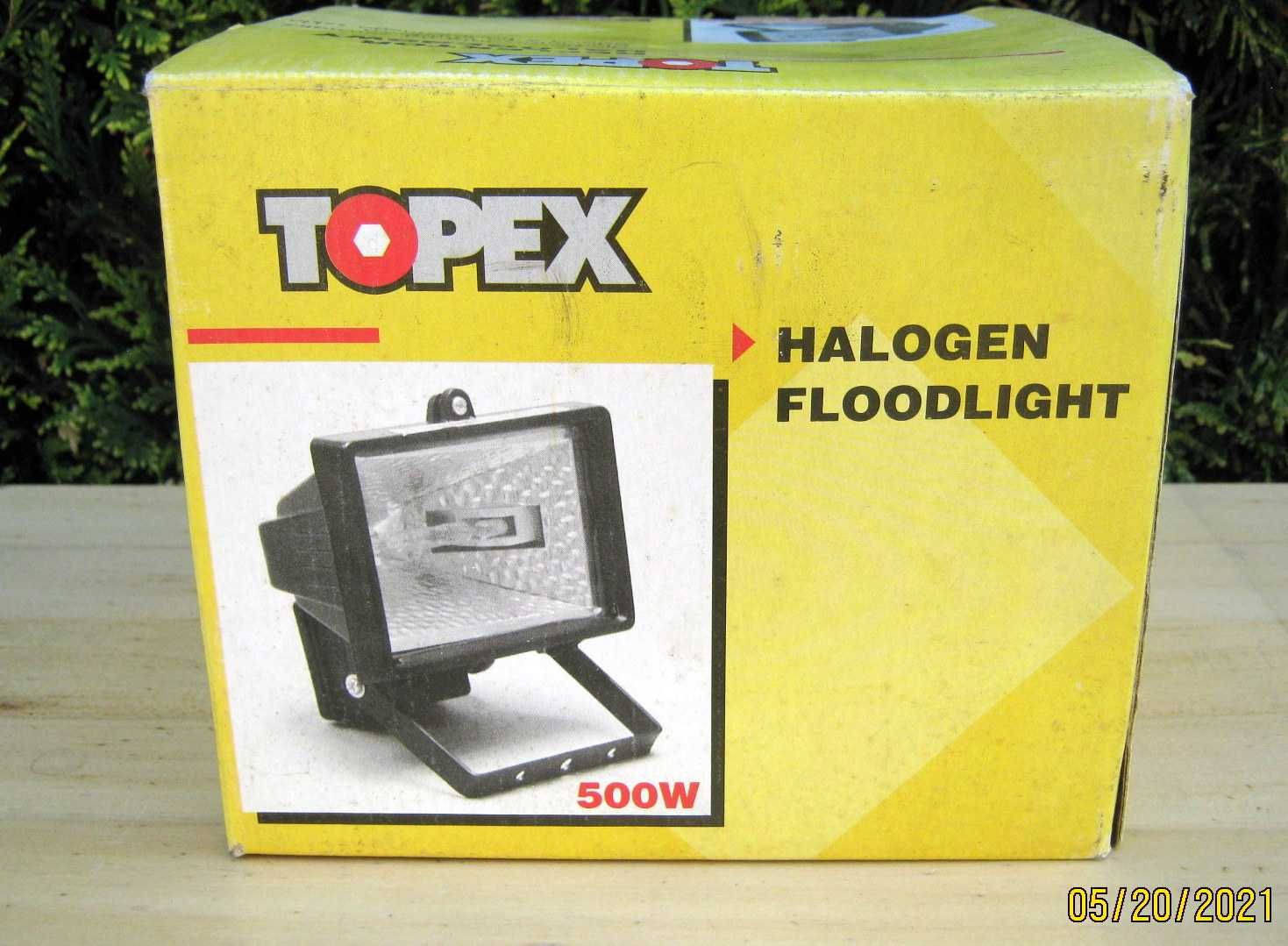 Halogen 500 W + 150 W Firmy Topex