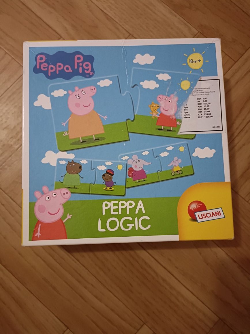 Gra świnka Peppa 18m + układanka