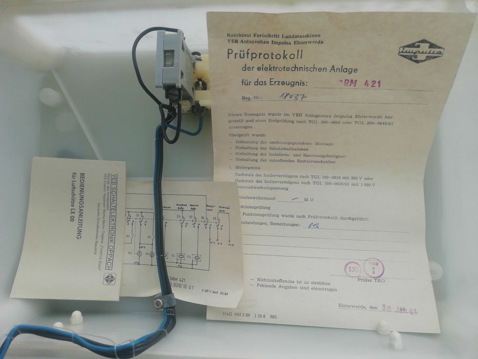 Блок управления промывки молокопровода фирмы IMPULSA Германия