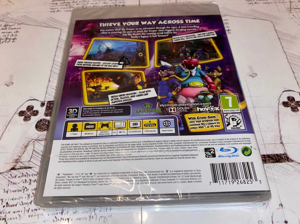 Sly Cooper Thieves In Time Ps3 polska wersja nowa folia