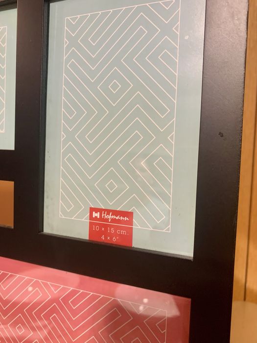 Moldura preta para varias fotografias