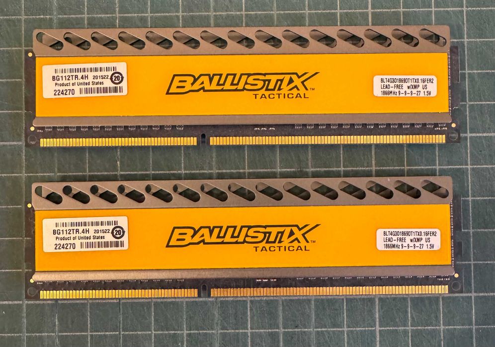 Pamięć Ballistix Ballistix Tactical, DDR3, 8 GB (2x4), 1866MHz