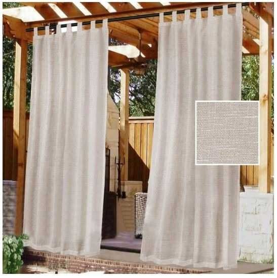 Komplet 2 Sztuk Zasłony na Patio Balkon Taras 132x240 cm
