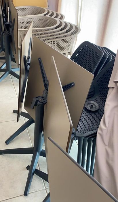 Cadeiras Exterior Oxy Esplanada com/sem braco antracite turtledove