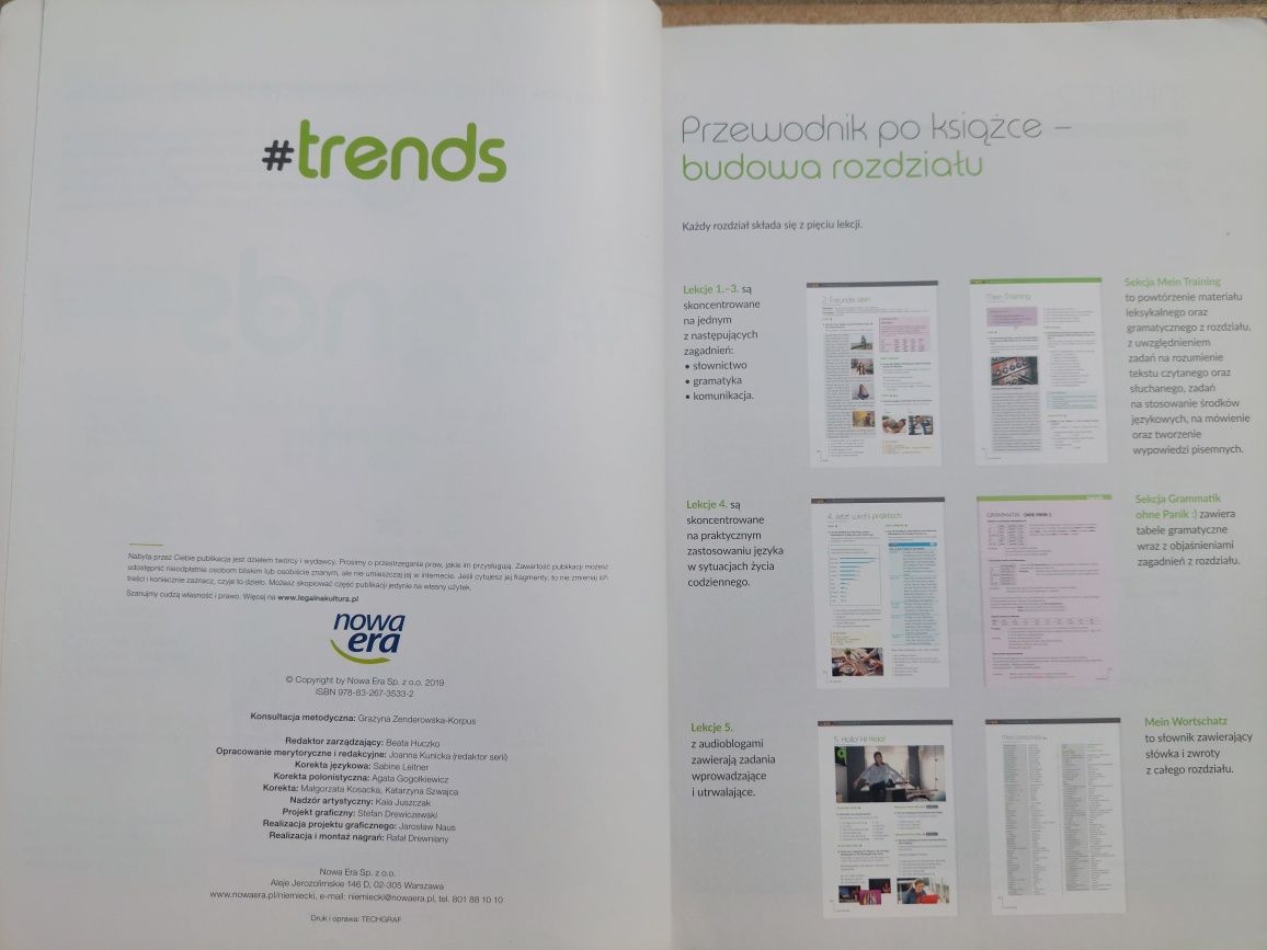 Trends 2 podręcznik i ćwiczenia j.niemiecki Nowa Era