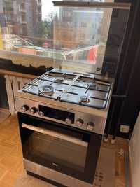 Kuchenka Amica, stal inox, palnik wok