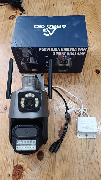 NOWE Podwójna kamera wifi ip zewnętrzna obrotowa ziicam applikacja