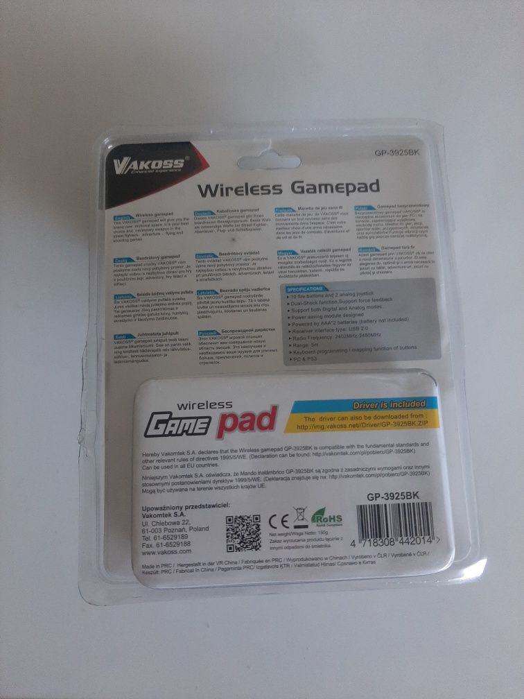 Gamepad vakoss GP-3925BK